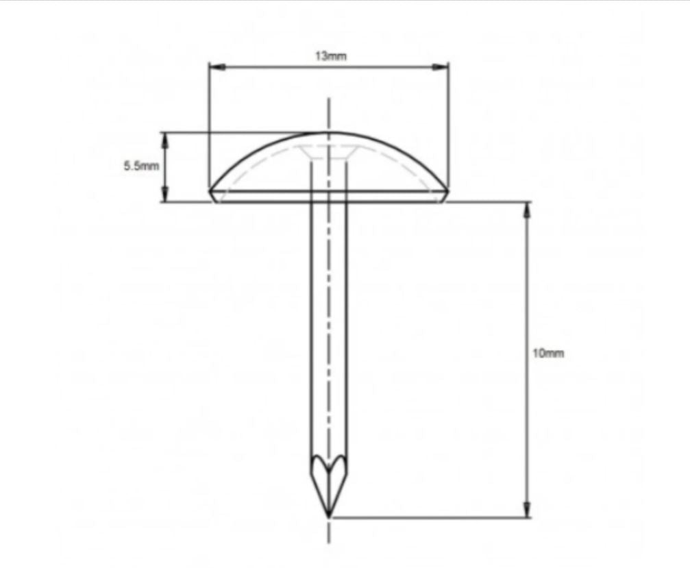 13mm Bronze Renaissance Square Upholstery Nail