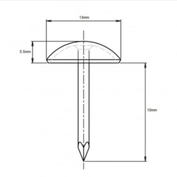 13mm Bronze Renaissance Square Upholstery Nail