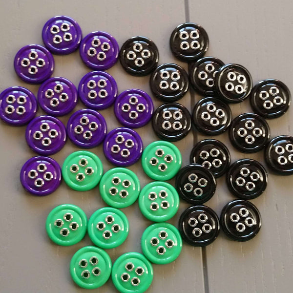 15mm 4 Hole Plastic Buttons | The Crafty Animal UK