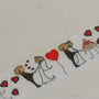 15mm Cartoon Bride & Groom Wedding Ribbon | The Crafty Animal UK