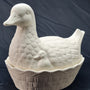 Ready to Paint Ceramic Duck Basket