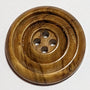 23mm Natural Olive Wood Patterned Buttons | The Crafty Animal UK