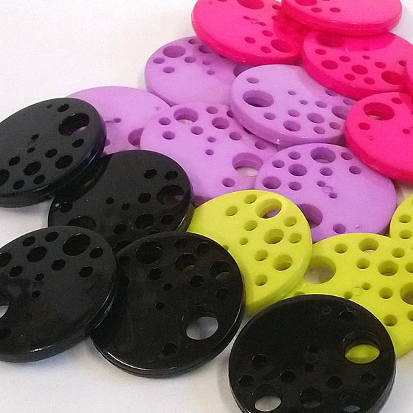 39mm Large Chunky Multi Hole Design Plastic Button | The Crafty Animal UK