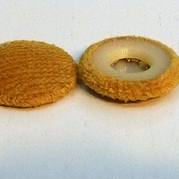 Yellow Textured Velvet Snap Button 23mm & 18mm, Car, Boat, Caravan Upholstery