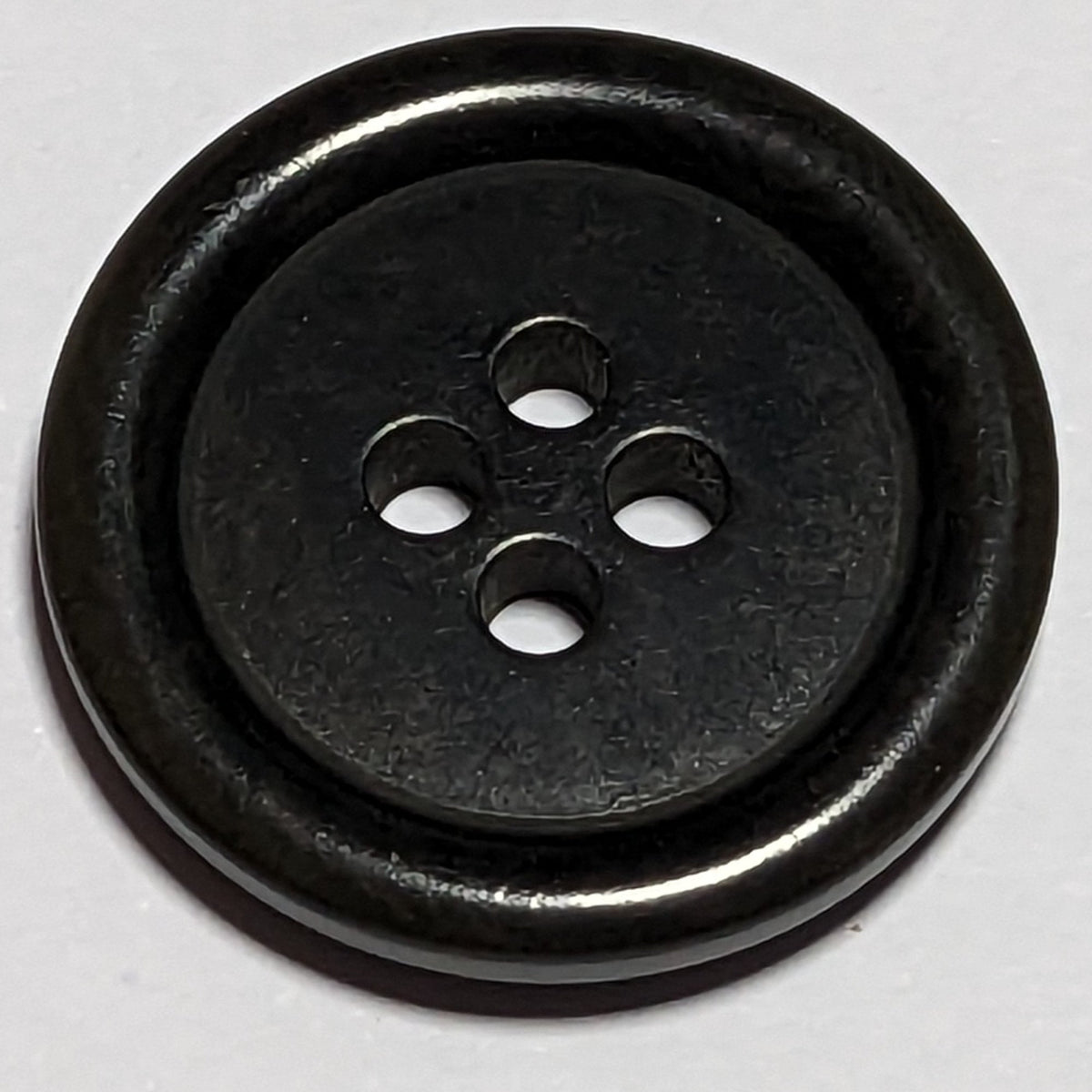 20mm or 15mm Black Corozo 4 Hole Buttons | The Crafty Animal UK