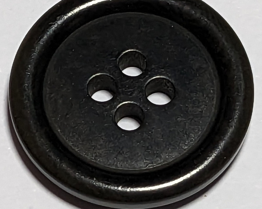 20mm or 15mm Black Corozo 4 Hole Buttons | The Crafty Animal UK