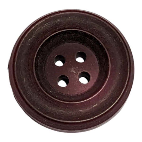 Burgundy 4 Hole Plastic Button