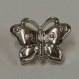 18mm Metallic Silver Butterfly Buttons | The Crafty Animal UK