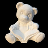 Ceramic Bear Reading a Book