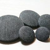 Charcoal Denim Buttons | The Crafty Animal UK