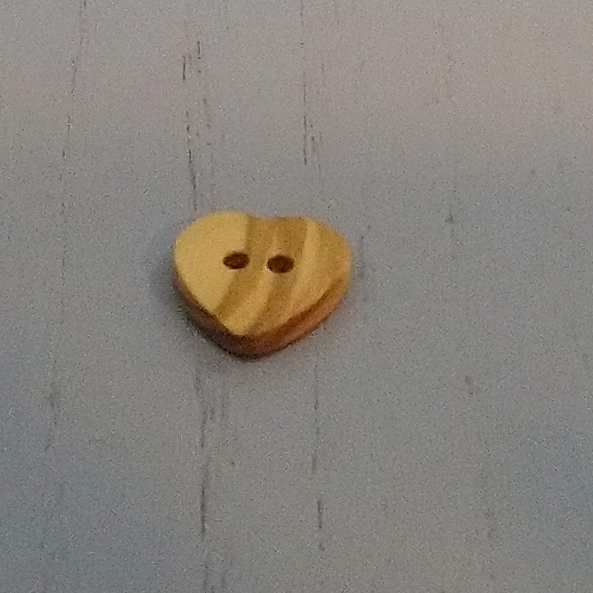 Heart Shaped Olive Wood Buttons, 12mm, 15mm 19mm