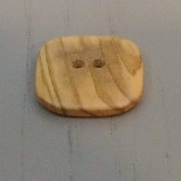 Olive Wood Square Buttons, 25mm 28mm, 38mm