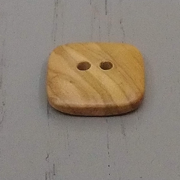 Olive Wood Square Buttons, 25mm 28mm, 38mm