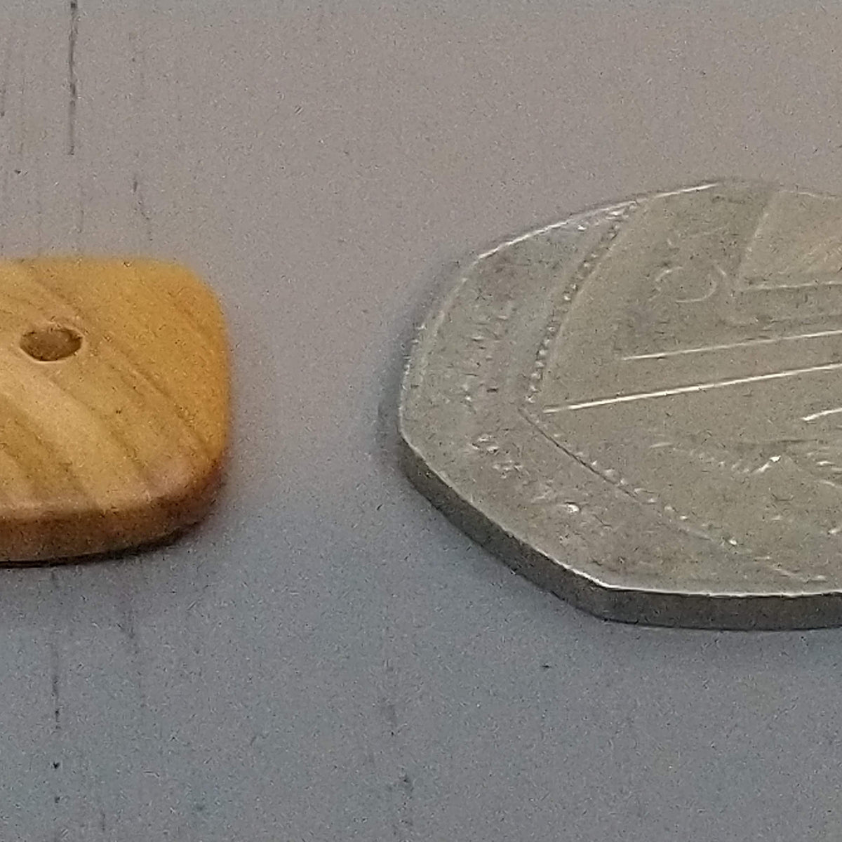 Olive Wood Square Buttons, 25mm 28mm, 38mm