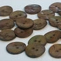 Rust Mother of Pearl Buttons | The Crafty Animal UK