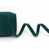 Dark Green Velvet Covered Piping