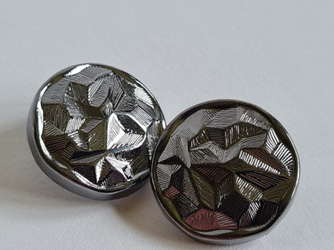 Grey Metal Shank Buttons