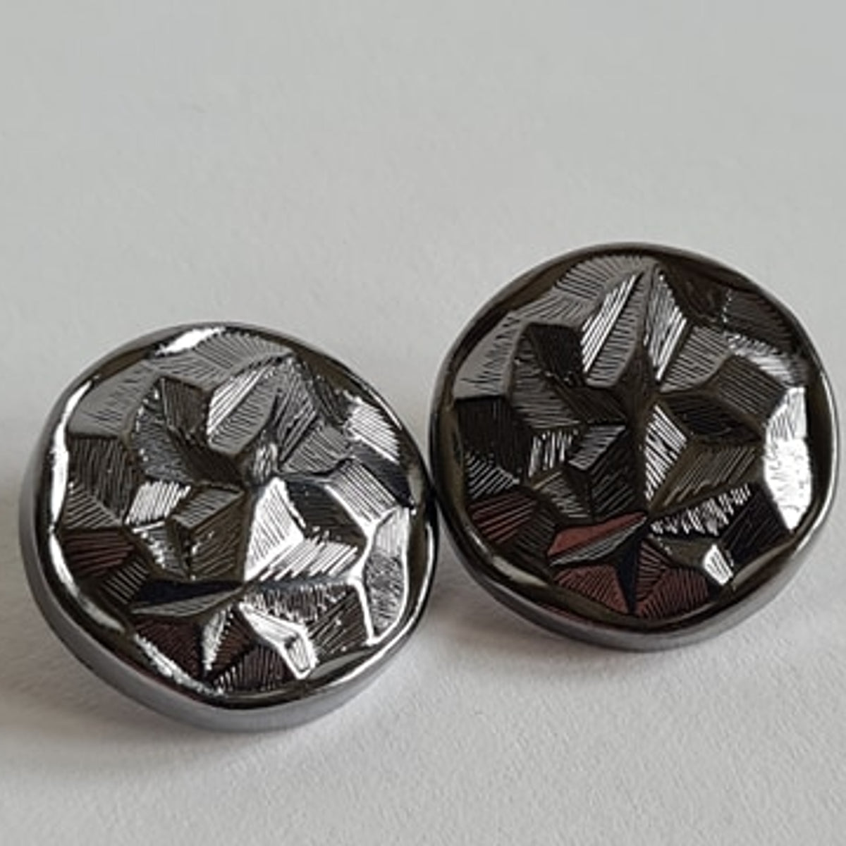 Grey Metal Buttons