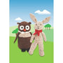 Knitting/Crochet Pattern Owl & Rabbit