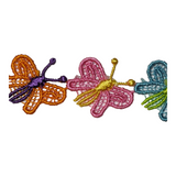 Multicoloured Butterfly Trim