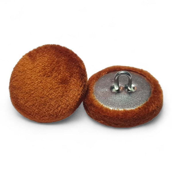 Orange Velvet Buttons