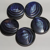 33mm Dark Blue Plastic Shank Buttons | The Crafty Animal UK