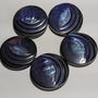 33mm Dark Blue Plastic Shank Buttons | The Crafty Animal UK