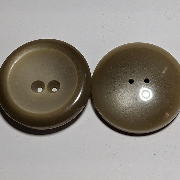 38mm Beige Plastic 2 Hole Buttons | The Crafty Animal UK