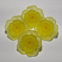 35mm Yellow Flower Plastic Shank Buttons