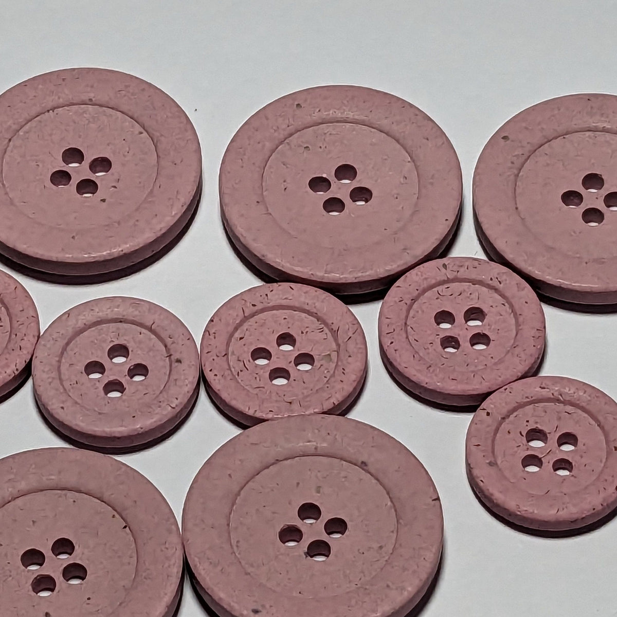 23mm or 15mm Pink Canapa Sustainable Buttons | The Crafty Animal UK