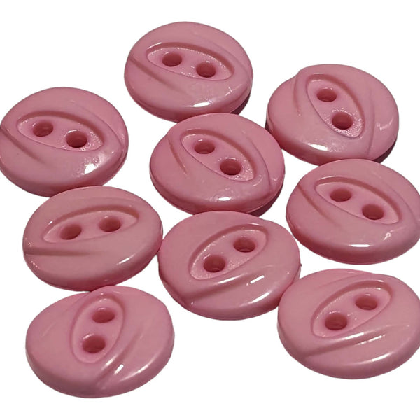 Pink Plastic Buttons