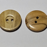 Round Natural Wooden 2 Hole Buttons 20mm or 25mm | The Crafty Animal UK