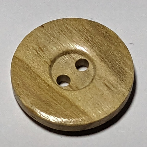 Round Natural Wooden 2 Hole Buttons 20mm or 25mm | The Crafty Animal UK