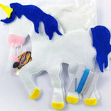 Kleiber Felt Craft Kit, Felt Unicorn, White