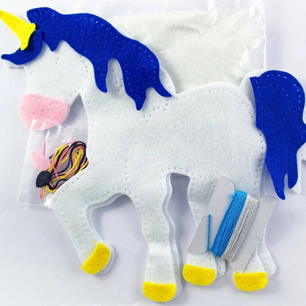 Kleiber Felt Craft Kit, Felt Unicorn, White