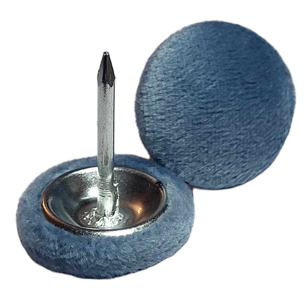 Blue Velvet Upholstery Nail Back Buttons