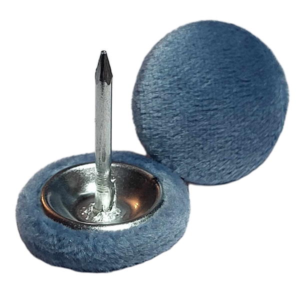 Blue Velvet Upholstery Nail Back Buttons