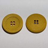 23mm or 15mm Yellow Canapa Sustainable Buttons | The Crafty Animal UK