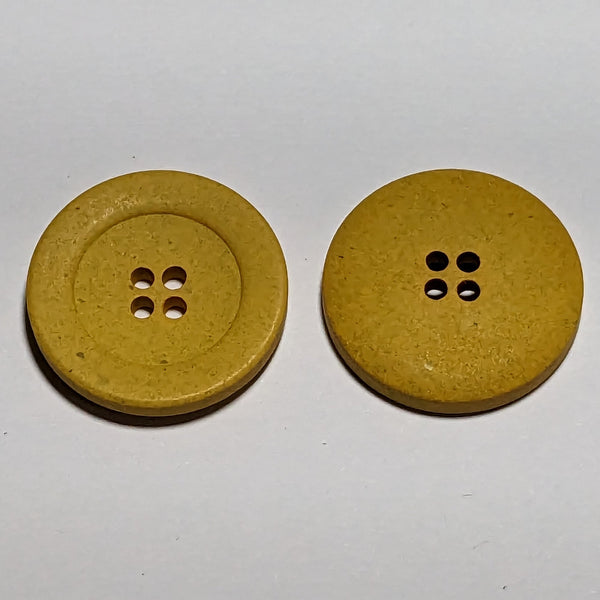 23mm or 15mm Yellow Canapa Sustainable Buttons | The Crafty Animal UK