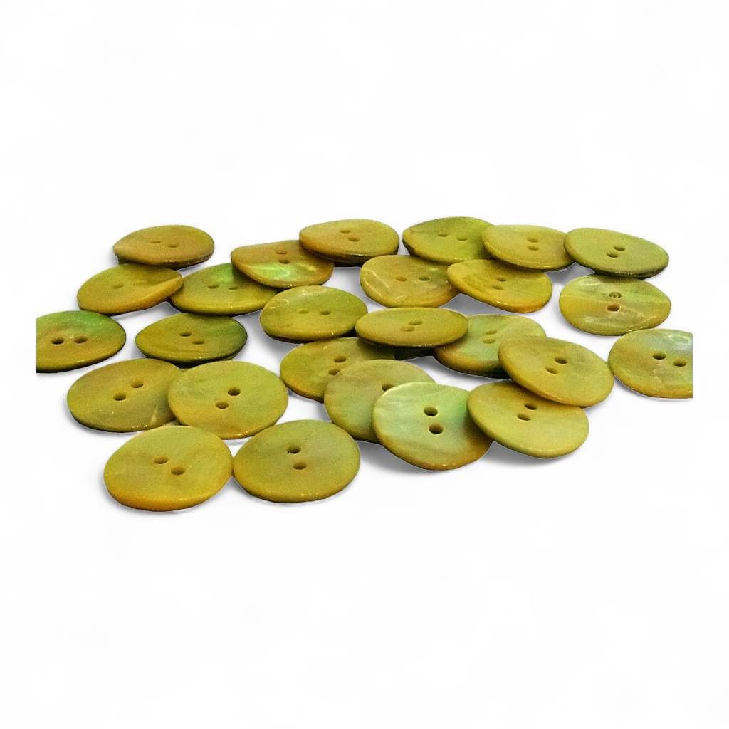 Yellow Mother of Pearl Buttons