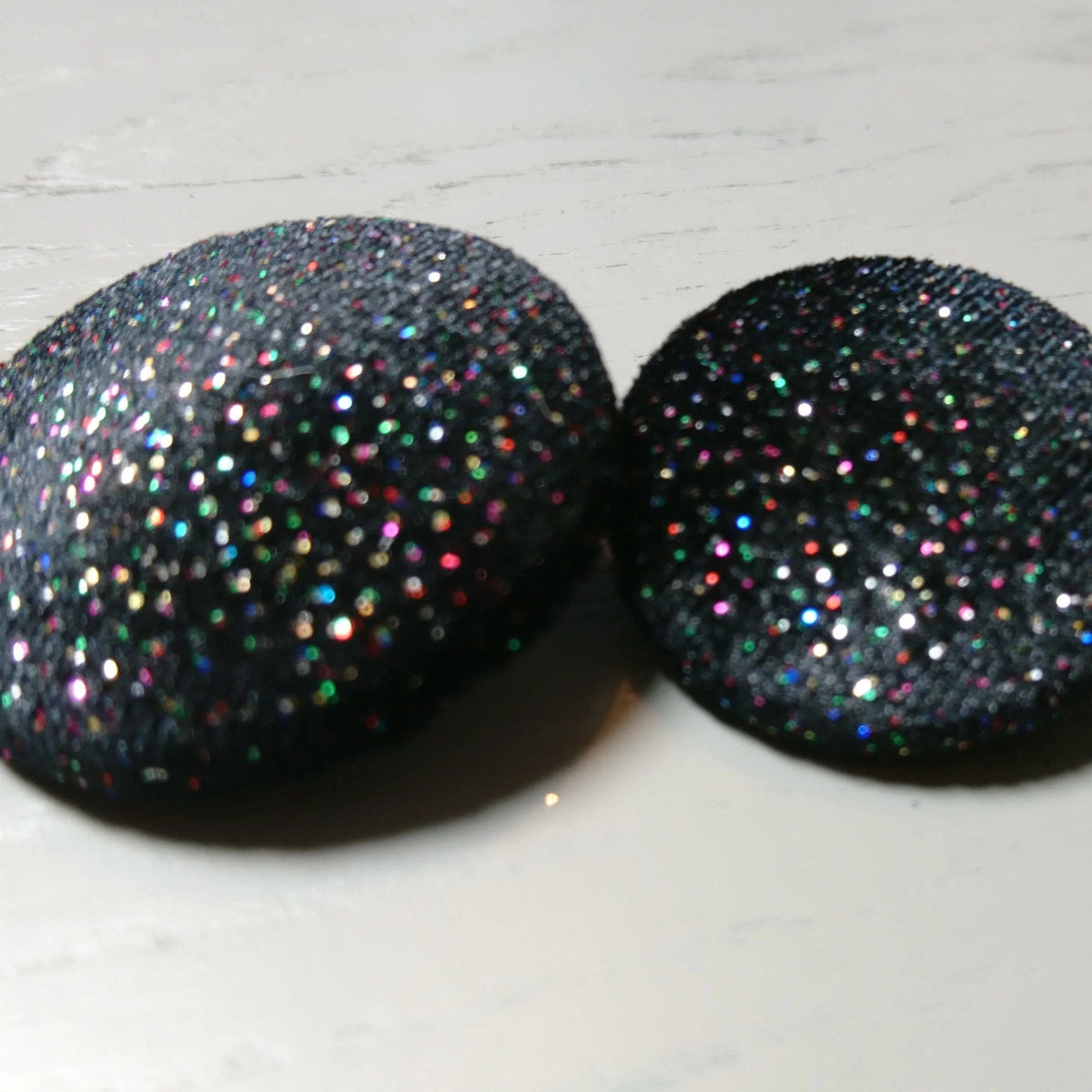 black sparkly velvet buttons choice - 1