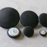 black suit fabric buttons choice - 1