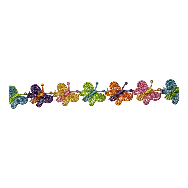 guipure butterfly trim