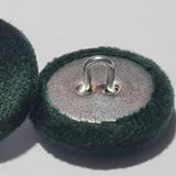 Green Velvet Buttons - Choice of Button Sizes