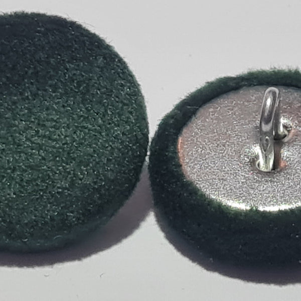 Green Velvet Buttons - Choice of Button Size | The Crafty Animal UK