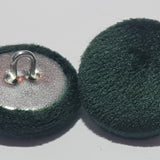 Green Velvet Buttons - Choice of Button Size | The Crafty Animal UK