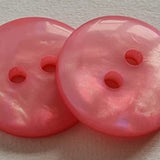 Pink Plastic Buttons