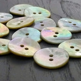 White Natural Mother of Pearl Buttons - The Crafty Animal UK